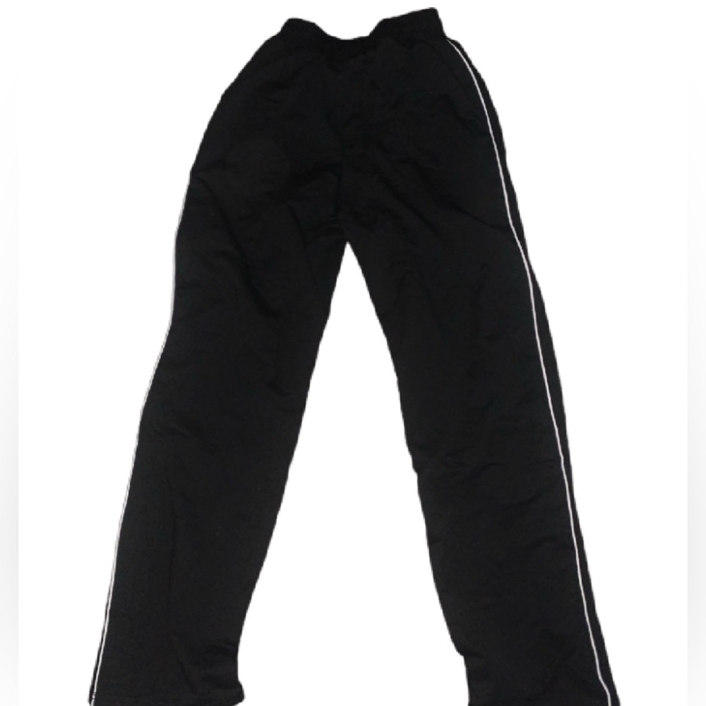 Black striped joggers